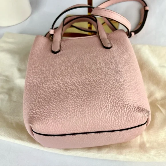 SALVATORE FERRAGAMO Baby Pink Gancini Mini Shopper Tote with dustbag - Picture 5 of 15